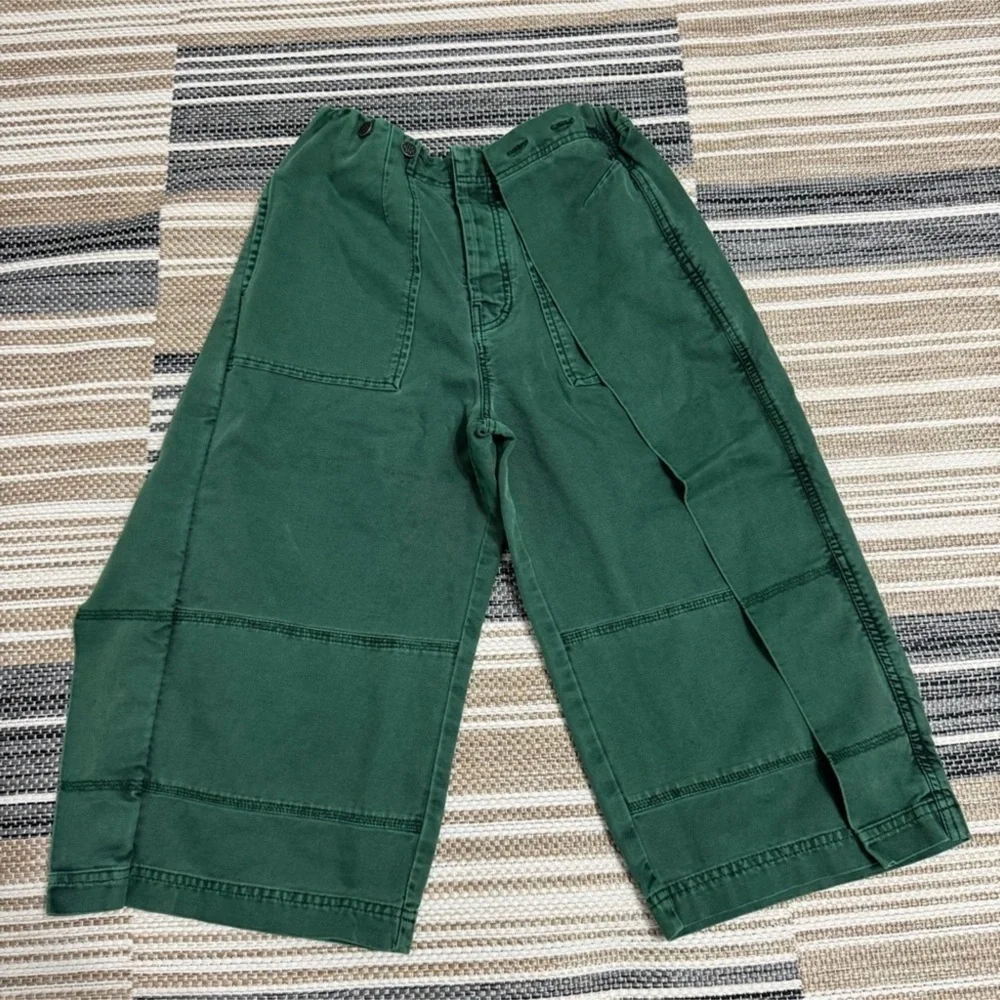 Free People Keep Calling Wide Leg Crop Pant Size 4 Women